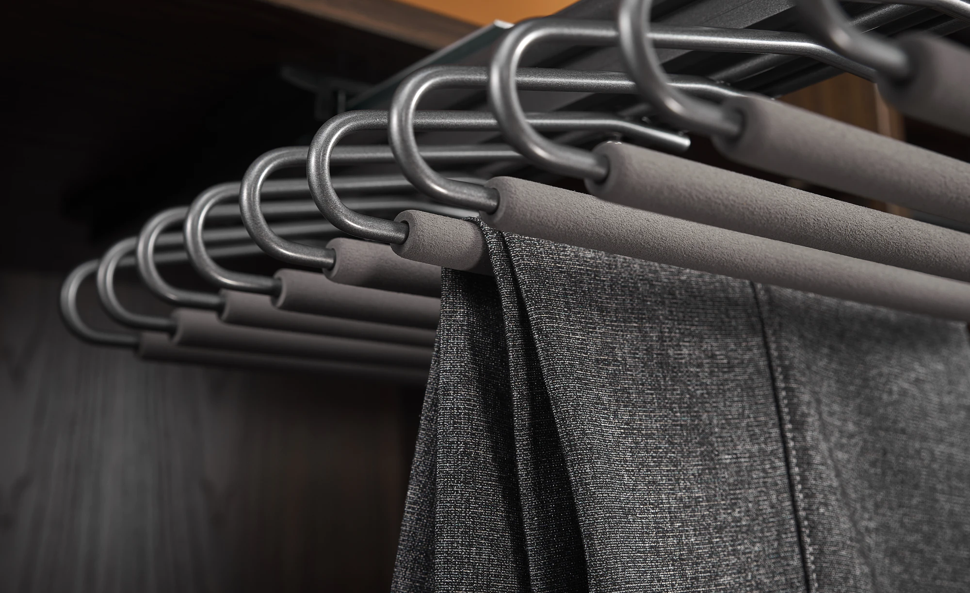 Top Mounted V-pants rack