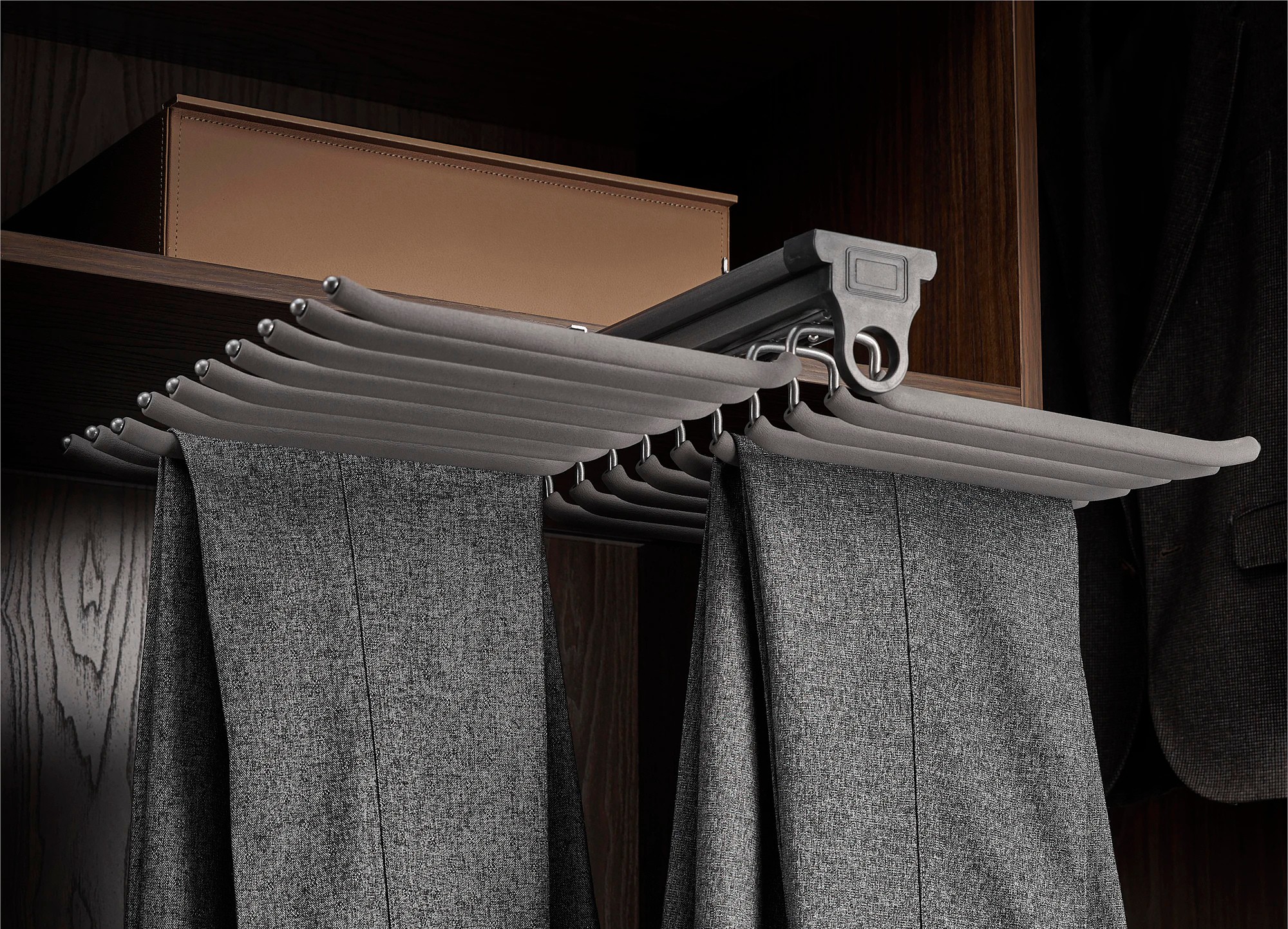 Top Mounted Double Pants Rack
